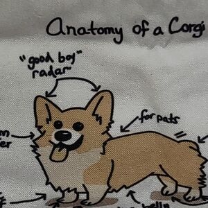 CORGI Canvas Bag, Portable Lunch Handbag, Fashion Satchel Bag cartoon